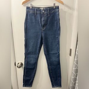 Everlane Way-High Clean Front Skinny Jean in Vintage Blue